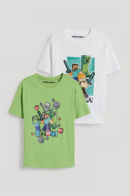 Pack de 2 - Minecraft - camisetas de manga corta