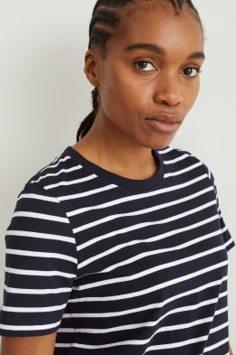 T-shirt basic - w paski