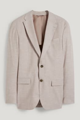 Veste de costume - regular fit - Flex - mélange de lin et de coton