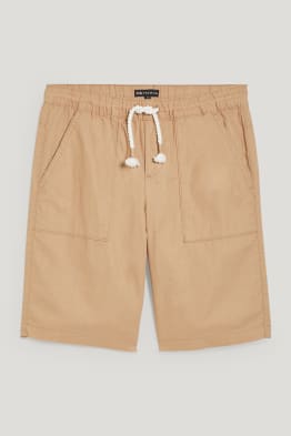 Bermuda shorts - linen blend