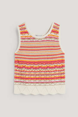 Knitted top - striped