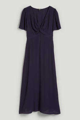 Fit & flare dress with knot detail