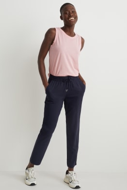 Pantaloni di stoffa - vita alta - regular fit
