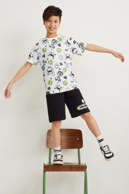 SmileyWorld® - Set - Kurzarmshirt und Sweatshorts - 2 teilig