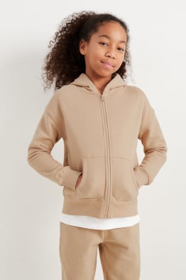 Sudadera con cremallera y capucha