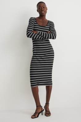 Bodycon dress - striped