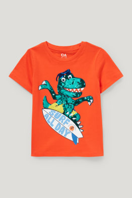 Dinosaure - T-shirt - matière brillante