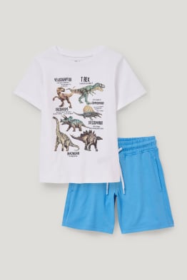 Dinosaur - set - short sleeve T-shirt and shorts - 2 piece