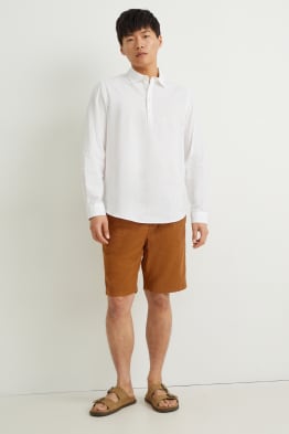 Shorts - Leinen-Mix