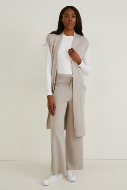 Knitted trousers - comfort fit - recycled