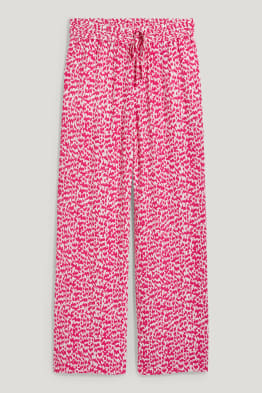 Pantalons - mid waist - Palazzo - estampat