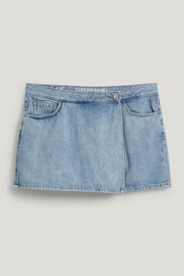 CLOCKHOUSE - jupe-short en jean - high waist