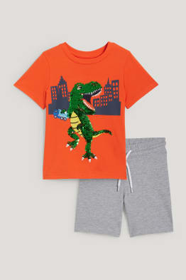 Dino - ensemble - T-shirt et short - 2 pièces