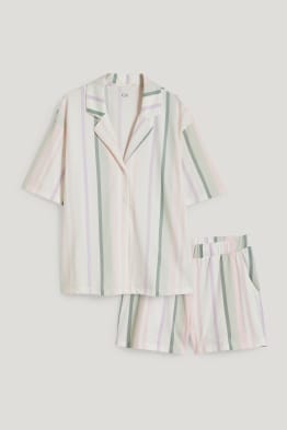 Pijama scurtă - cu dungi