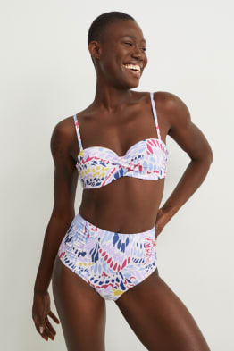 Slip bikini - vita alta - LYCRA® XTRA LIFE™ - fantasia