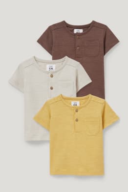 Multipack 3er - Baby-Kurzarmshirt