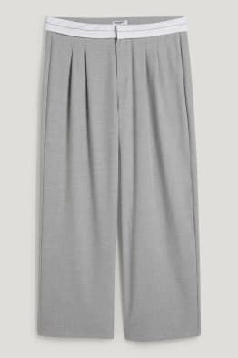 CLOCKHOUSE - pantalón de tela - high waist - wide leg