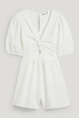 CLOCKHOUSE - playsuit with knot detail