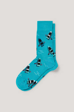 Chaussettes à motif - barques