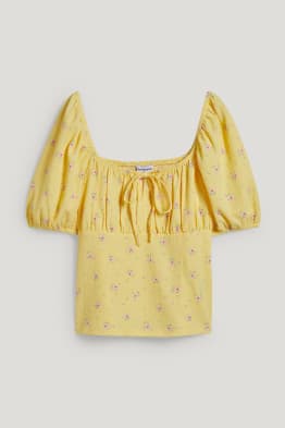 CLOCKHOUSE - T-shirt - w kwiatki