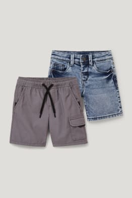 Multipack 2er - Jeans- und Stoffshorts