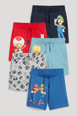 Multipack 5er - Super Mario Bros. - Bermudas