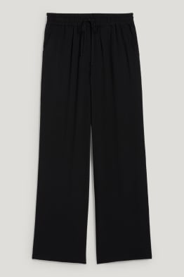 Pantalons de tela - mid waist - palazzo