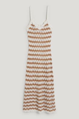 Robe de plage - à rayures
