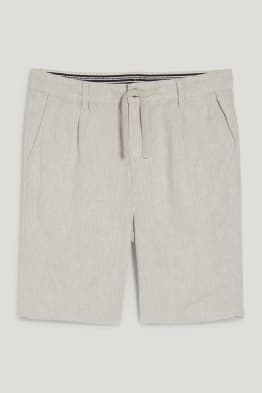 Shorts - Leinen-Mix