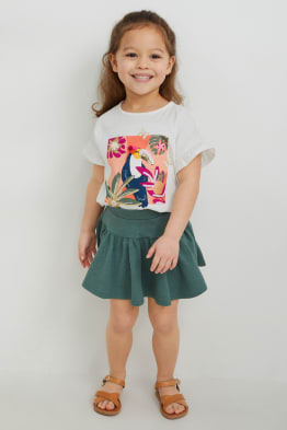Ensemble - haut, T-shirt, jupe et leggings - 4 pièces