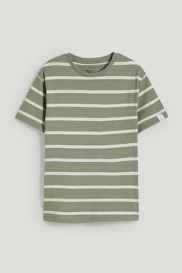 Kurzarmshirt - gestreift