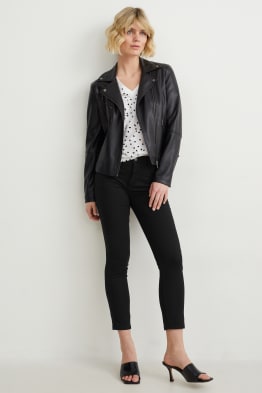Trousers - high waist - slim fit