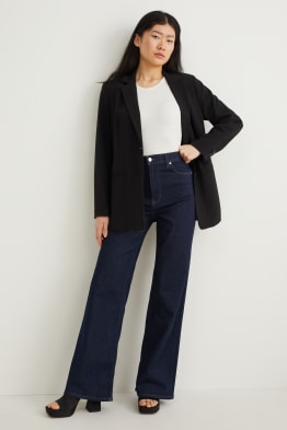 Wide leg jeans - wysoki stan