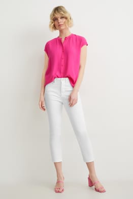 Cloth trousers - mid-rise waist - skinny fit