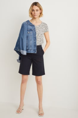 Bermudy basic - mid waist
