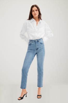 Premium Denim by C&A - straight jeans - wysoki stan