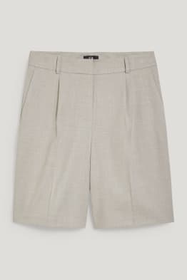 Business-Bermudas - High Waist