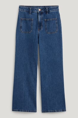Loose fit jeans - wysoki stan