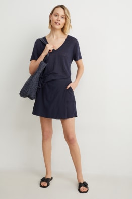 Skort - Leinen-Mix