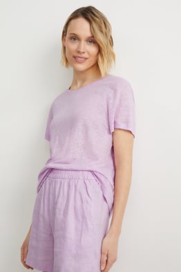 Leinen-T-Shirt