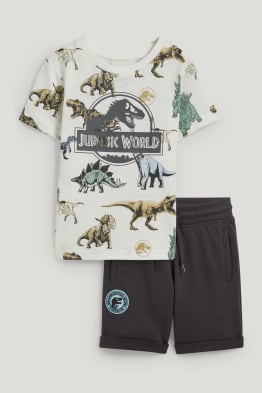 Jurassic World - Set - Kurzarmshirt und Sweatshorts