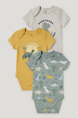 Multipack 3er - Dino - Baby-Body