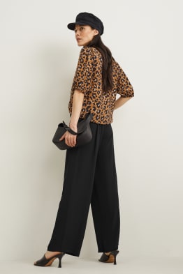 Pantalons de tela - mid waist - palazzo