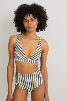 Bikinitop - voorgevormd - LYCRA® XTRA LIFE™ - met strepen