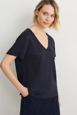 Leinen-T-Shirt