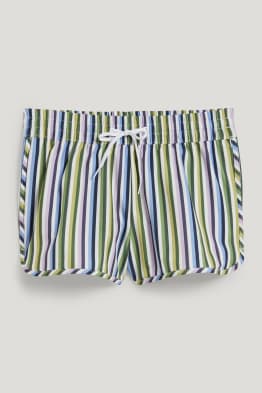 Funktions-Badeshorts - LYCRA® - gestreift