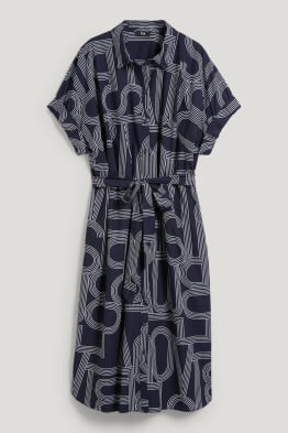 Robe-chemisier - à motif