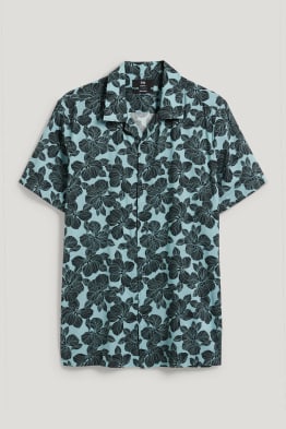 Shirt - slim fit - lapel collar - easy-iron