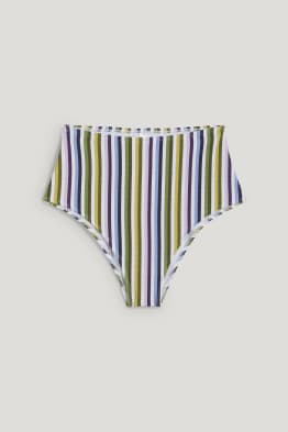 Slip bikini - vita alta - LYCRA® XTRA LIFE™ - a righe