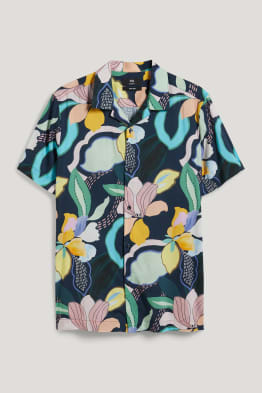 Shirt - slim fit - lapel collar - easy-iron